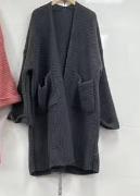 Women's knit coat with pockets Lune London