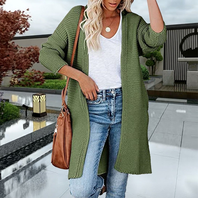Chunky knit coat for women in an oversized casual style Lune London
