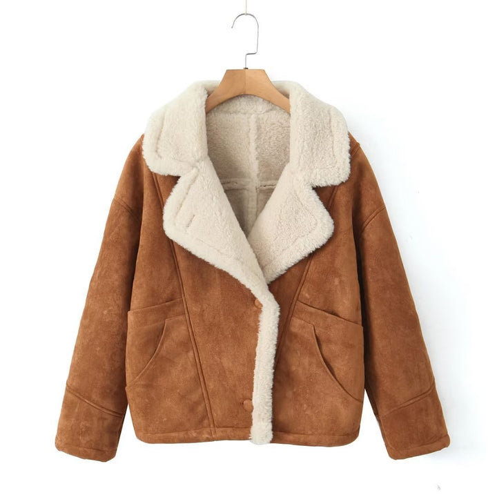 Women Oversized Faux Fur Jacket Lune London