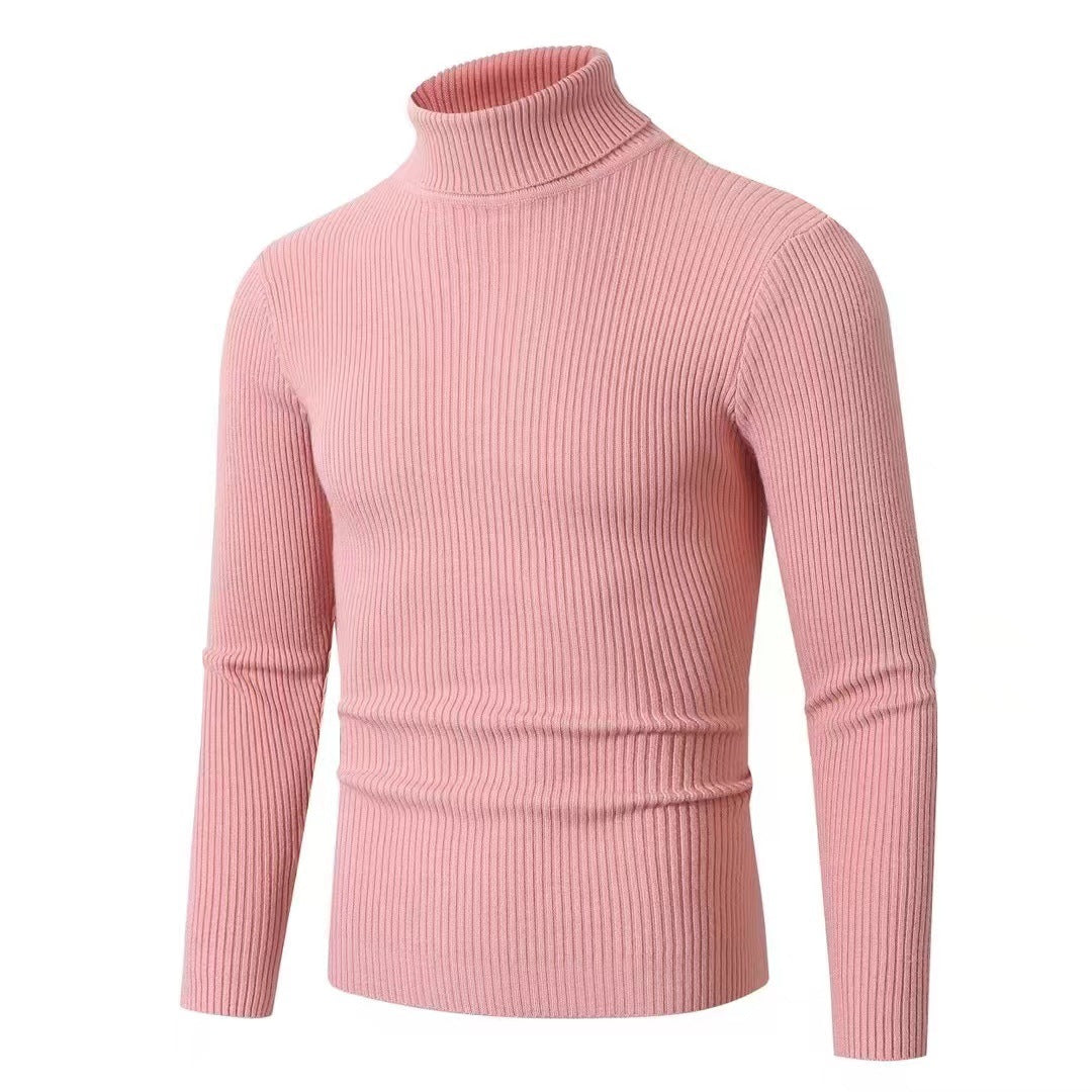 Lune London ribbed turtleneck knit sweater for men