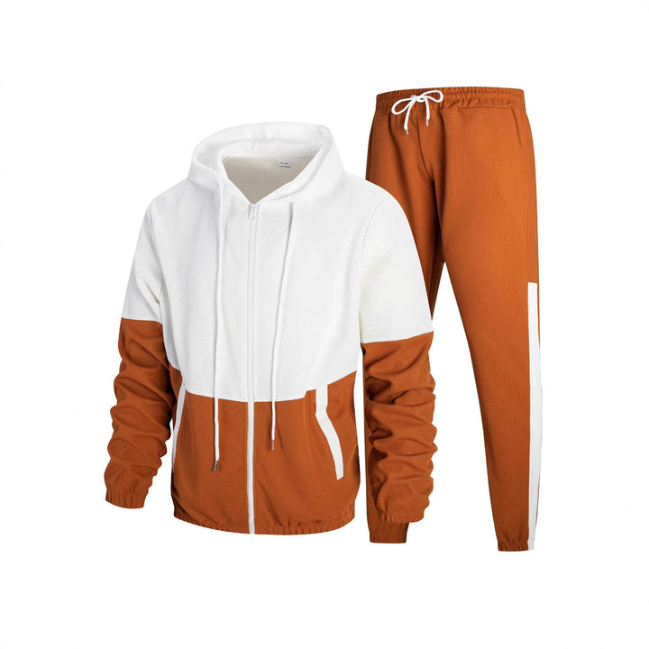 Men's sports set with contrasting fabric textures and practical pockets Lune London