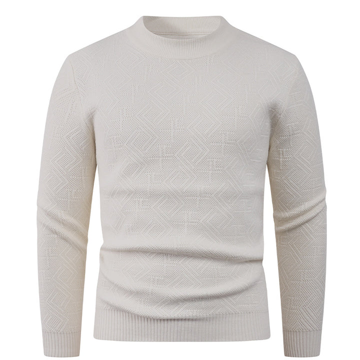Structured men's sweater with round neck Lune London