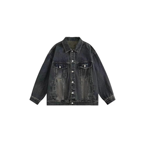 Veste en denim pour femmes avec lavage vintage et poches pratiques Chic & Stil