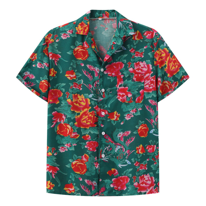 Summer set for women with floral short sleeve shirt and shorts Lune London