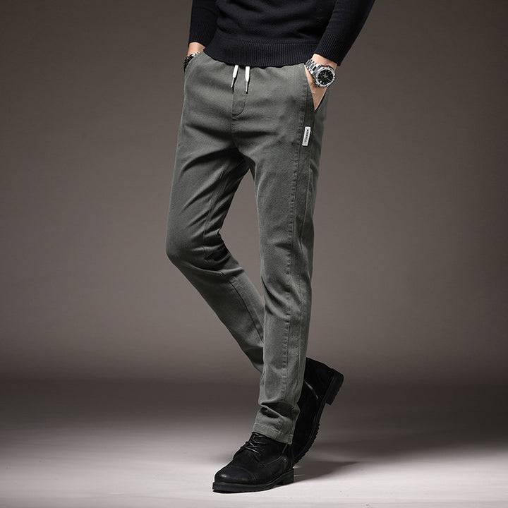 Comfortable chino pants for men with elastic waistband Lune London