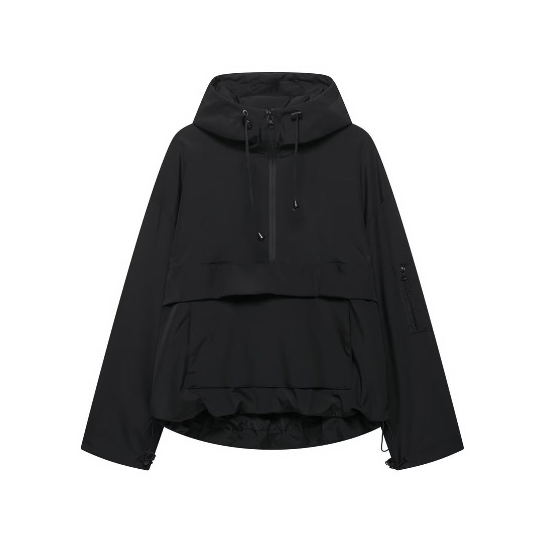 Veste de loisirs pour femmes avec col à capuche ajustable et poches pratiques Chic & Stil