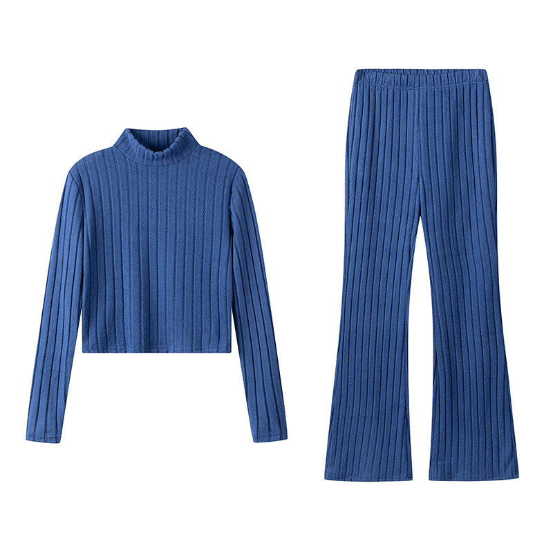 Lune London women's knit lounge set in soft material with an elegant turtleneck