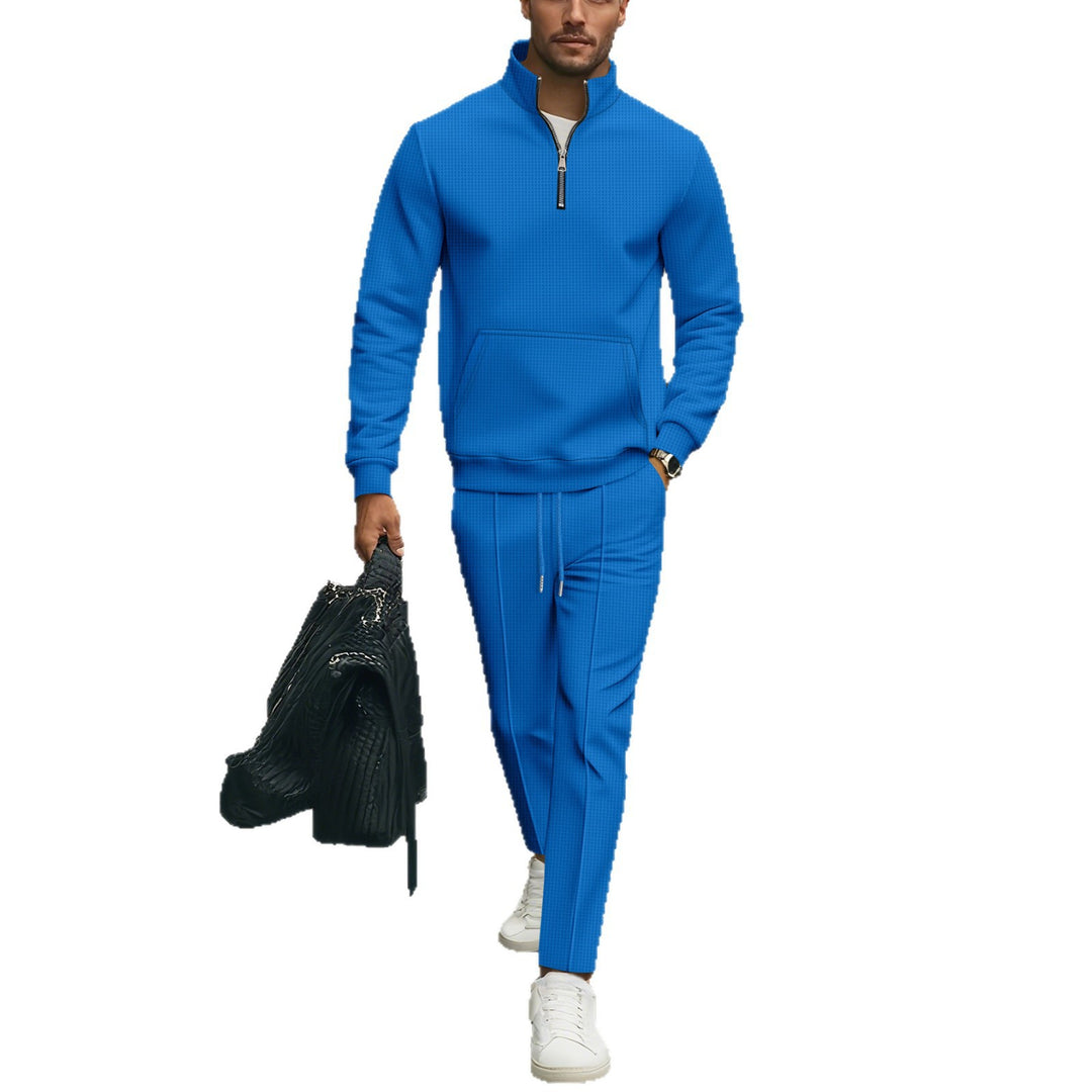 Casual sweatshirt set for men with modern zipper and elasticized waist Lune London