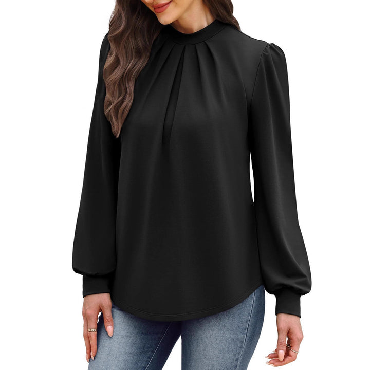 Elegant ladies blouse with puff sleeves Lune London