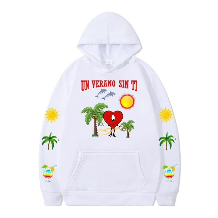 Women's hoodie with vibrant summer motif and comfortable fit Lune London