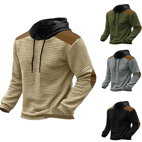 Men's comfortable hoodie with wavy design and contrasting sleeves Amarae
