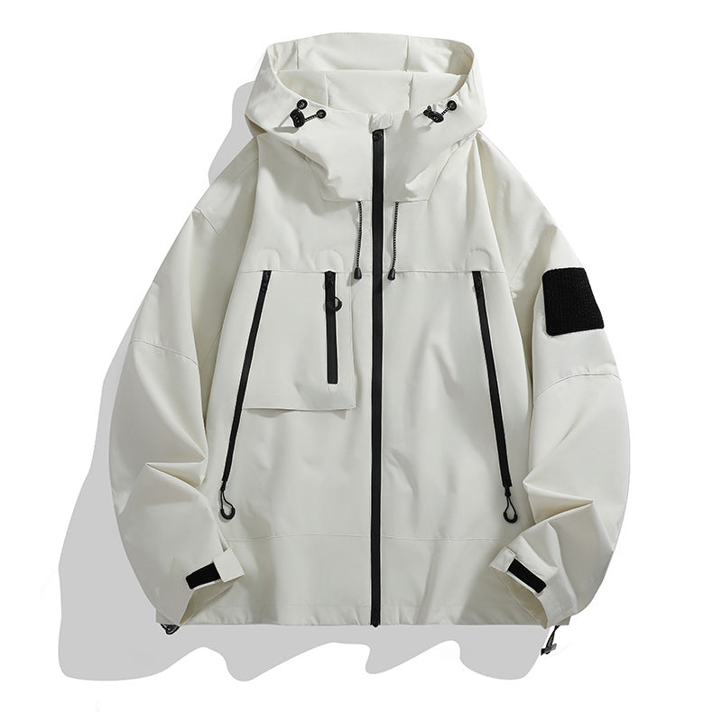 Women's Technical Outdoor Jacket with Adjustable Hood System and Multifunctional Pockets Amarae