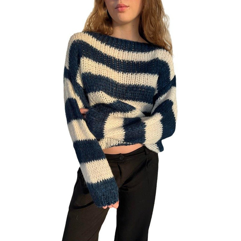 Lune London casual cropped sweater for women