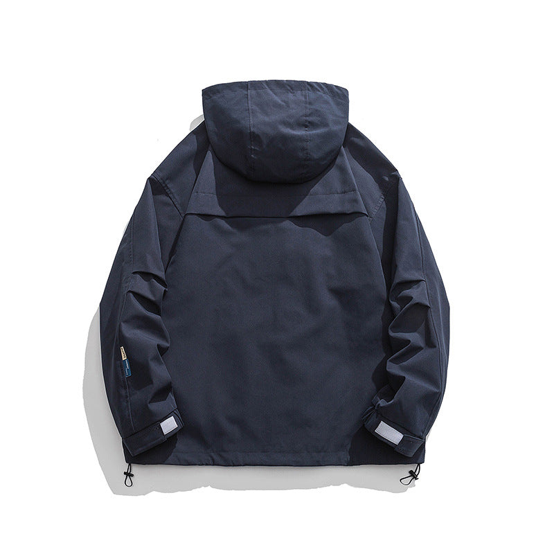 Unisex Oversize-Utility-Jacket with Hood, multifunctional flap pockets and drawstring Amarae