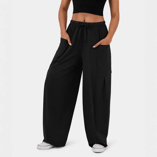 Women elegant casual wide leg pants with practical pockets Amarae