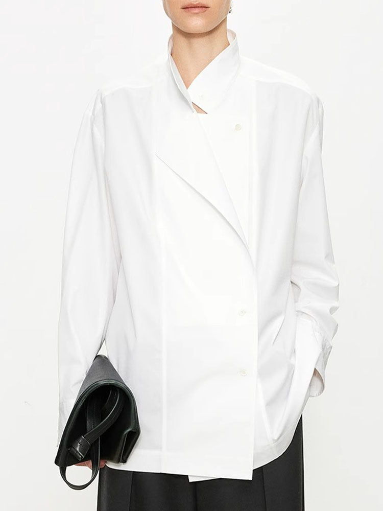 Chemisier blouse asymétrique à la mode pour femmes Chic & Stil