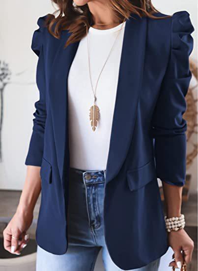Fashion jacket for women with integrated puff sleeves and practical pockets Lune London