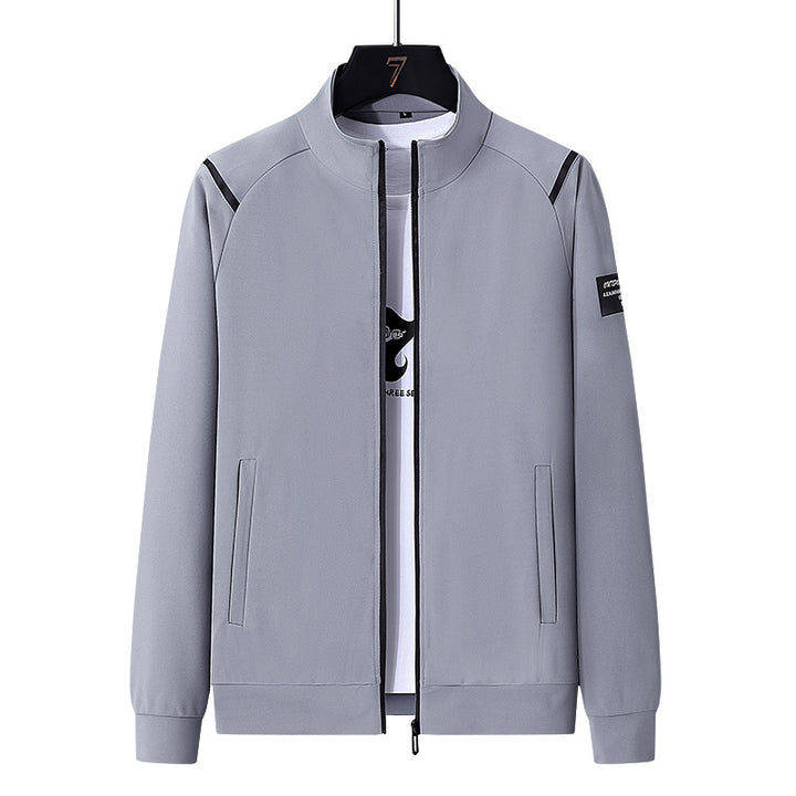 Men's sporty tracksuit set with zip jacket, round neck sweatshirt and slim fit jogging pants Amarae