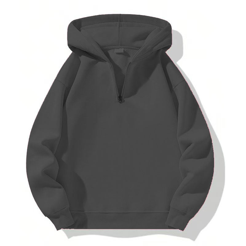 Men's sporty hoodie with half-zipper Amarae