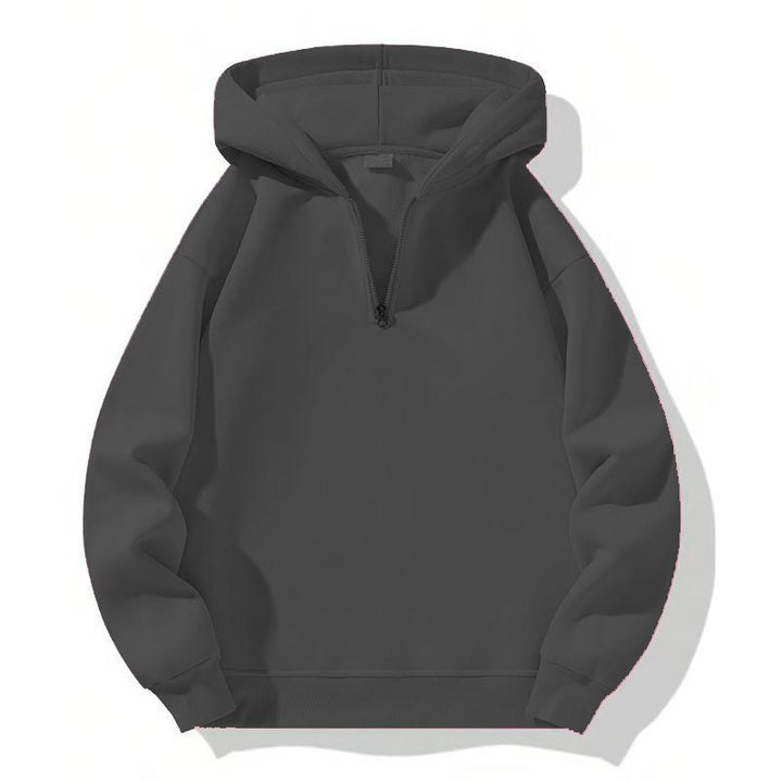 Men's sporty hoodie with half-zipper Amarae