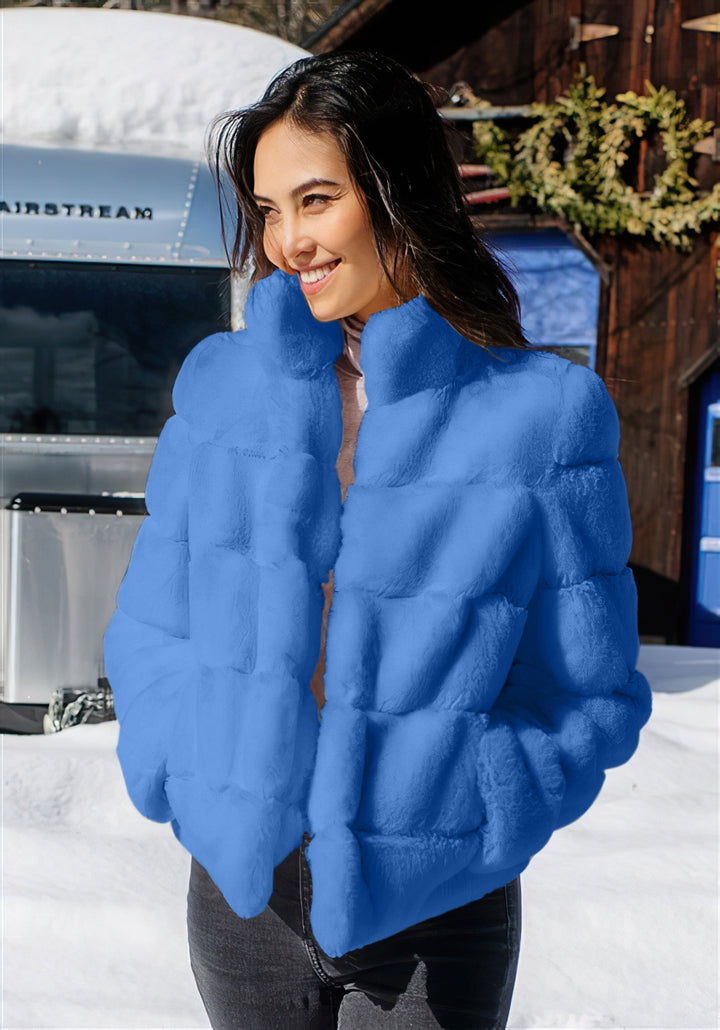 Ladies Chic High Collar Padded Jacket