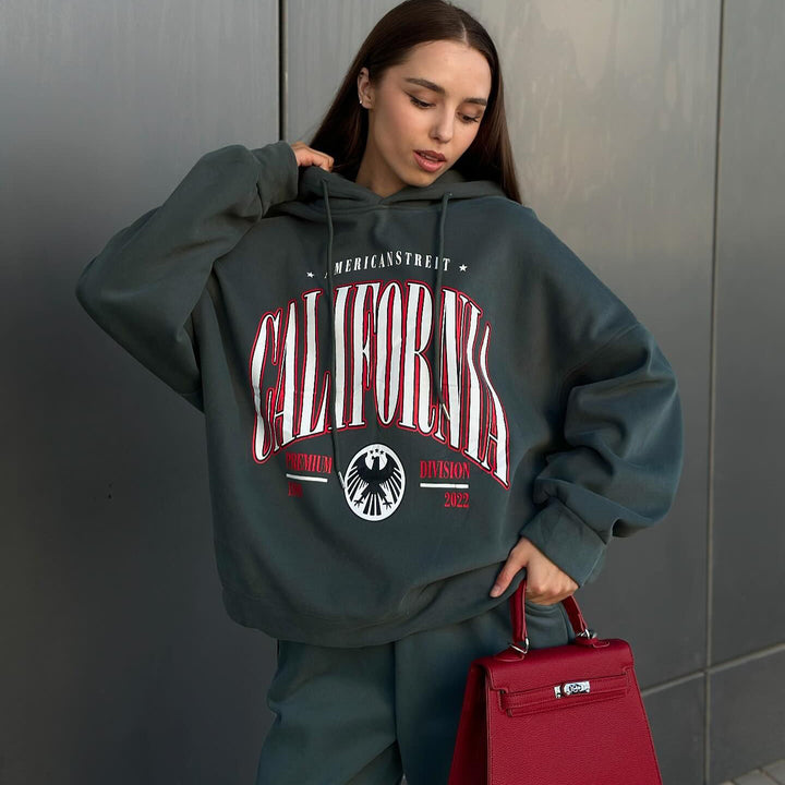Oversized women's hoodie with creative graphic design Amarae