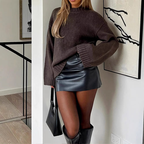 Oversized sweater for women in soft knit Amarae