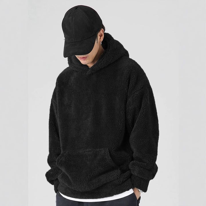 Ladies Cozy Fleece Hoodie with Kangaroo Pocket Lune London