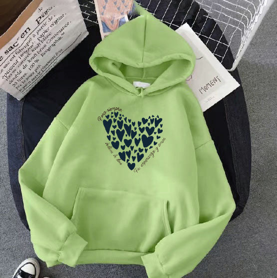 Women's hoodie with creative heart design Chic & Stil