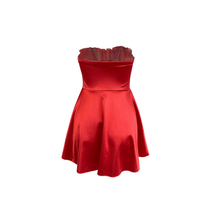 Women's Summer Minidress with Fitted Top and Flared Skirt Lune London