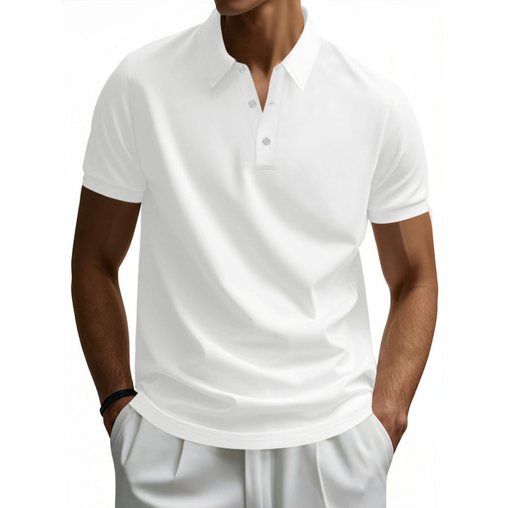 Men's high-quality short sleeve polo with moisture-wicking technology Lune London