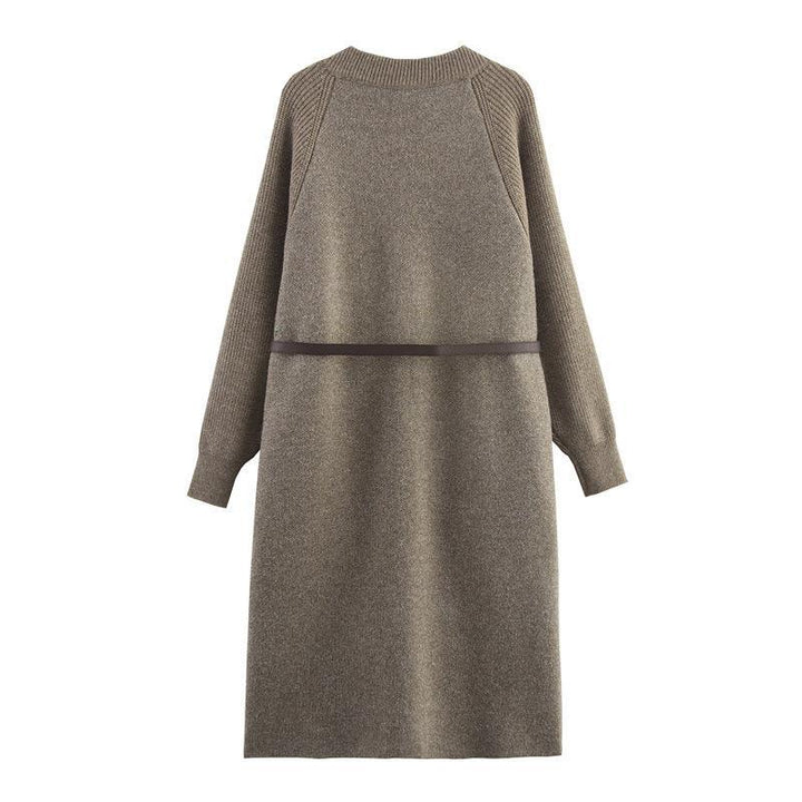 Knit coat woman with an elegant fit and practical pockets Lune London