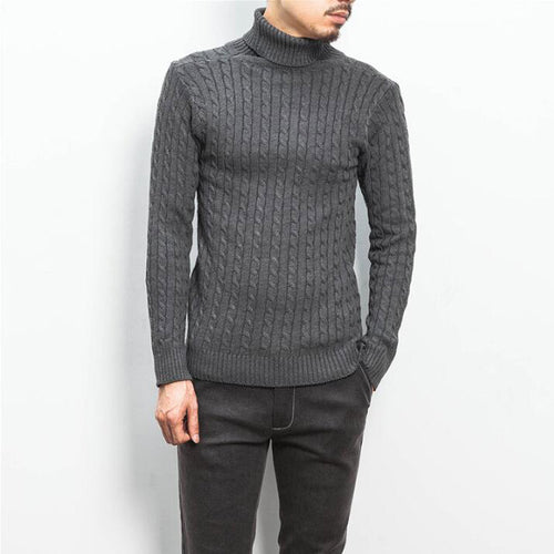 Comfortable turtleneck sweater for men with diamond pattern Amarae
