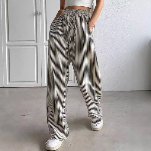 Ladies Wide Striped Pants Amarae
