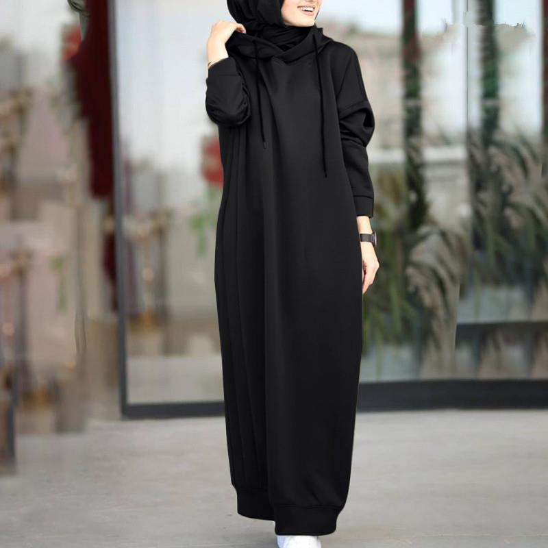 Ladies fashion hoodie-jumpsuit with textured cut and side pockets Lune London
