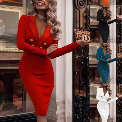 Chic Blazer dresses for women with double-breasted buttons and an elegant cut Amarae