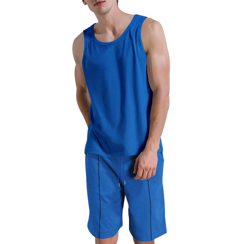 Tenue de sport décontractée pour hommes avec haut sans manches et shorts Lune London