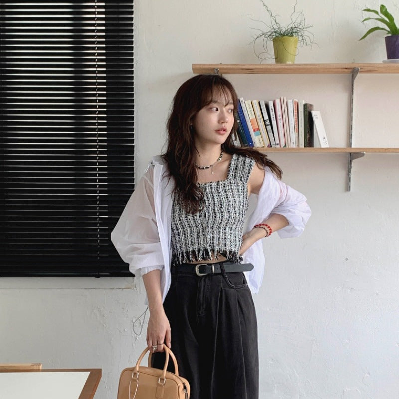 Femme Haut Court Décontracté Chic & Stil