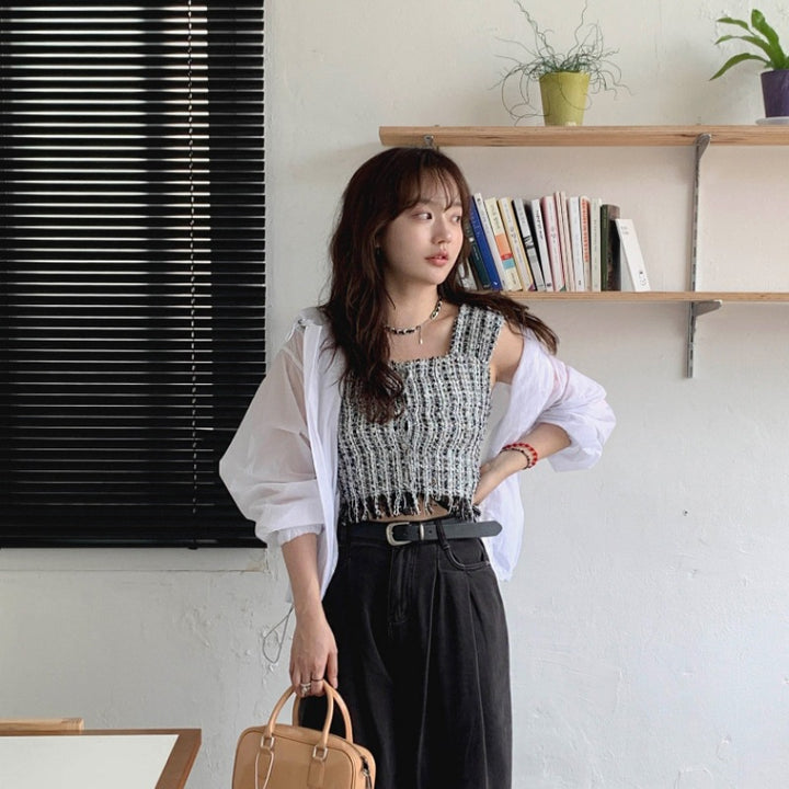 Femme Haut Court Décontracté Chic & Stil