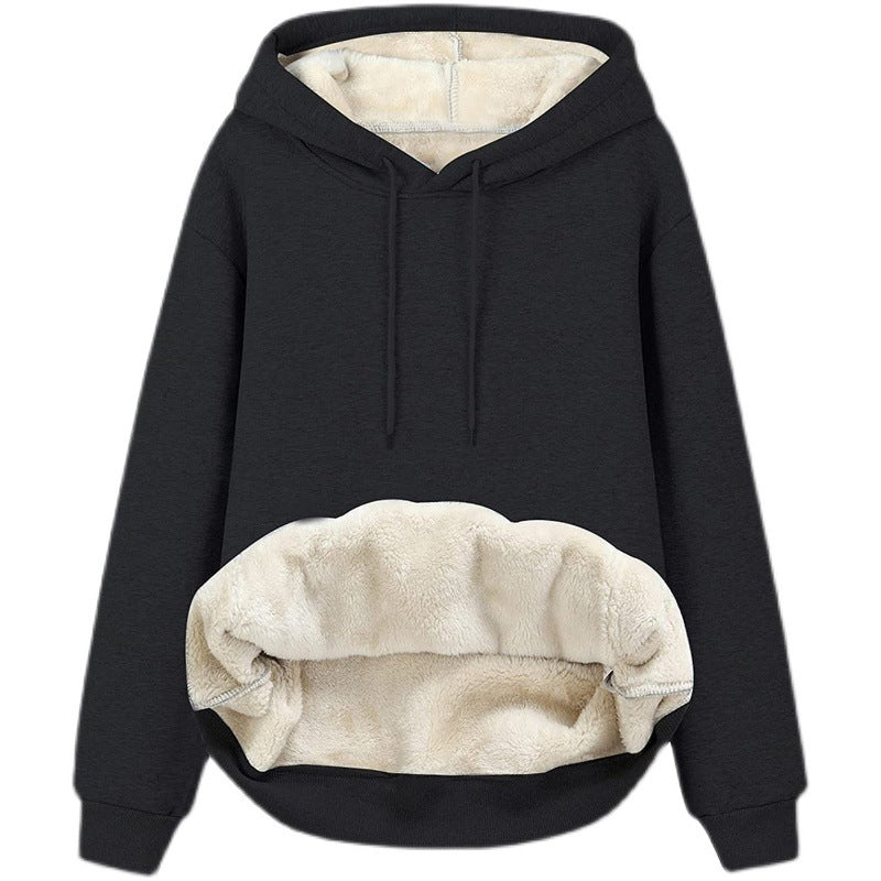 Ladies cozy hoodie with fleece lining and practical pockets Lune Londonl