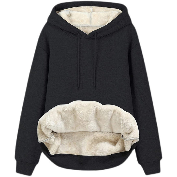 Ladies cozy hoodie with fleece lining and practical pockets Lune Londonl