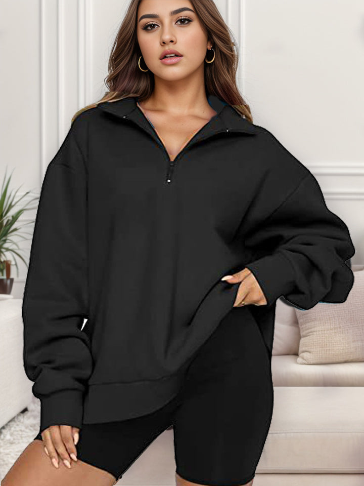 Oversized sweatshirt for women with high collar Amarae