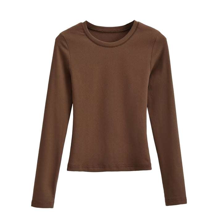 Women Long Sleeve T-shirt in Soft Cotton Blend Lune London