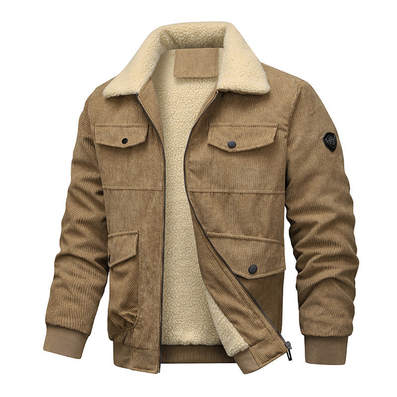 Trendy corduroy jacket for men with soft lining Amarae