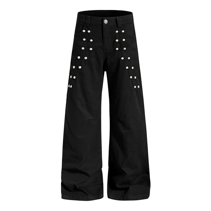 Women High-waisted Wide Culotte Pants with Grommet Detail Amarae