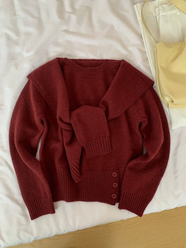 Pull élégant pour femmes avec col amovible Chic & Stil