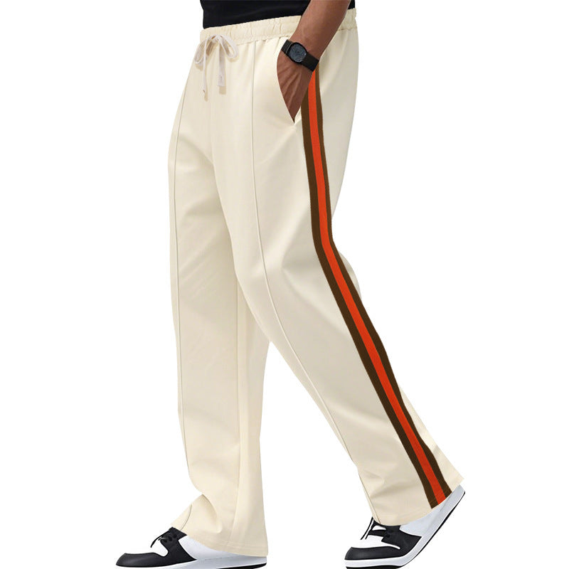 Men's casual leisure pants with contrasting side stripes Lune London