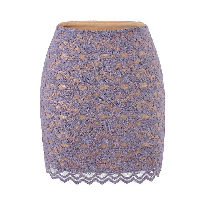 Women's Figure-hugging Lace Top with Wrap V-neck and Long Sleeves Amarae