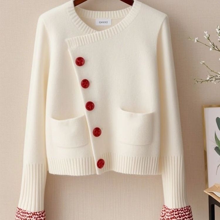 Cardigan de mode pour femmes avec boutons décoratifs Chic & Stil
