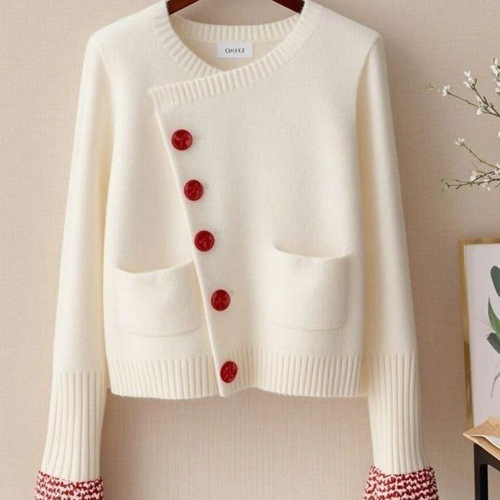 Cardigan de mode pour femmes avec boutons décoratifs Chic & Stil